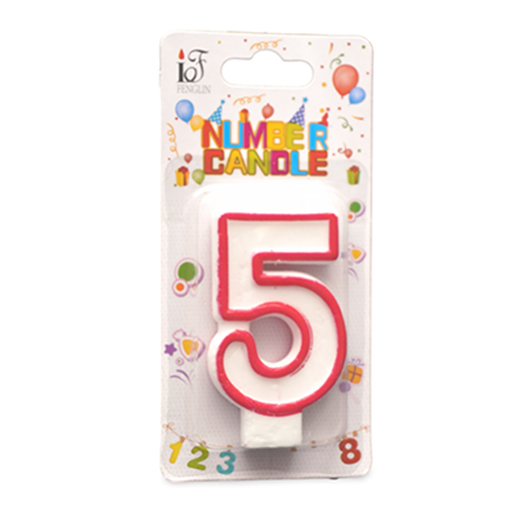 5 Number Candles - Image 1