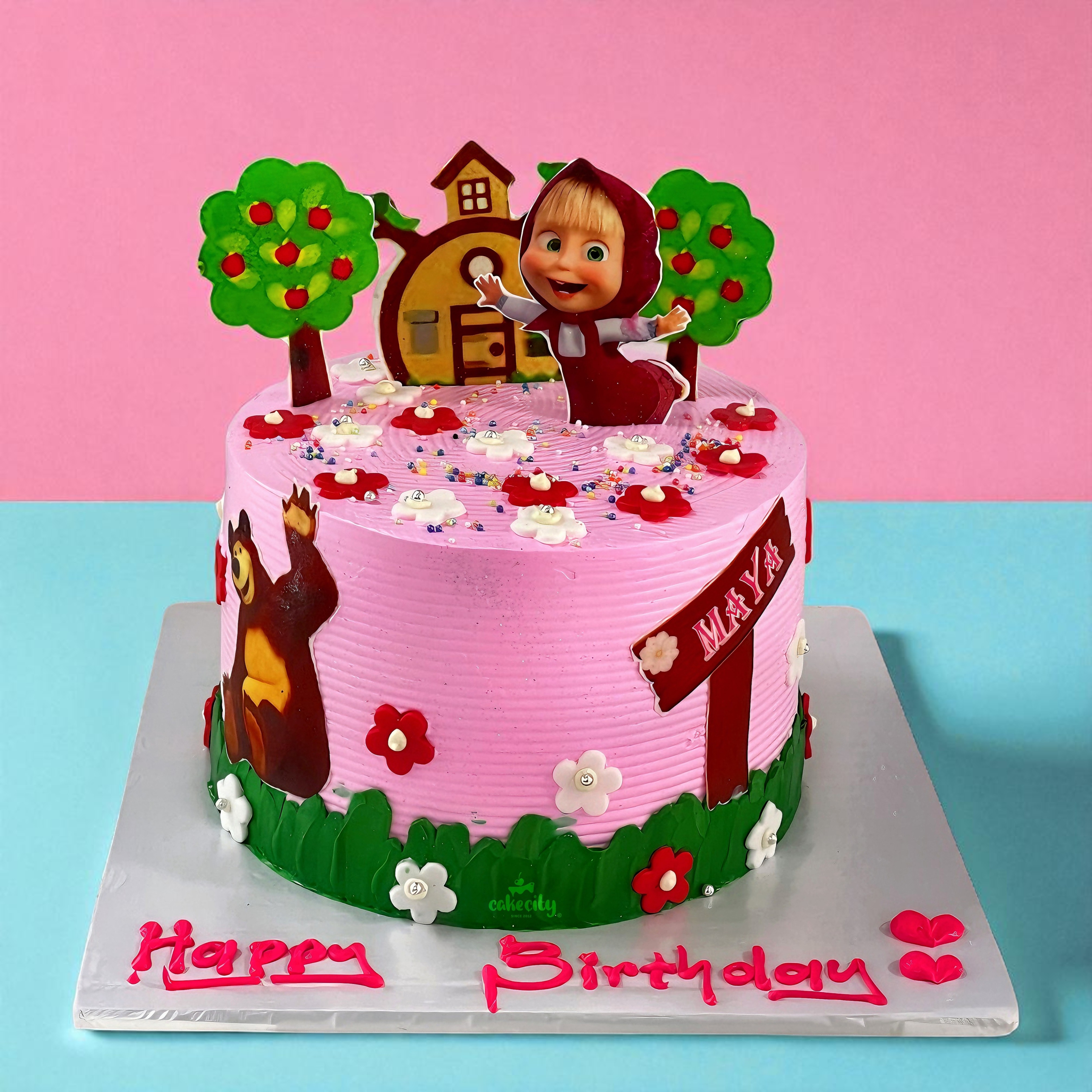 Masha Birthday Cake